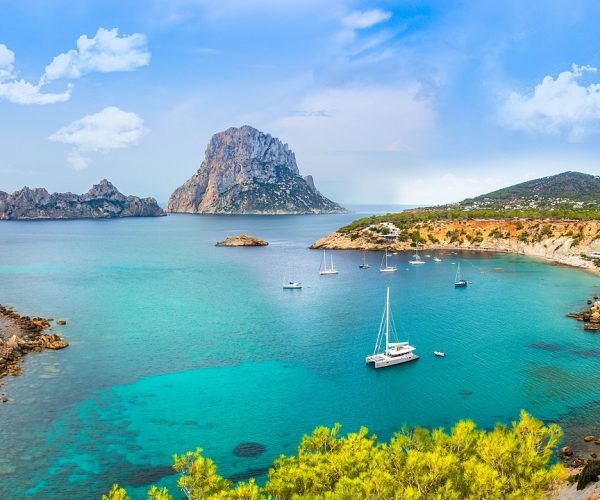 coast, rock, nature, sea, bay, ibiza